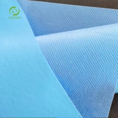 China Factory Supply Raw Material Sterile PE Film Laminated Absorbent Spp / SMS Nonwoven Fabric