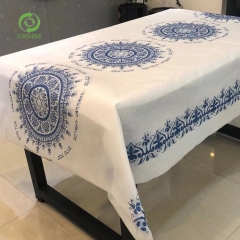 China Wholesale PP Spunbonded Nonwoven Fabric Tablecloth Polypropylene Felt Fabric Tovaglie in TNT Tablecloth Rolls