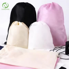 Non woven drawstring shoe pouch dust bag competitive price non-woven storage bag non woven drawstring shoe bag